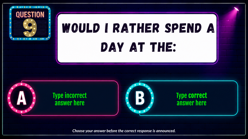 Who’s Teaching This Class? Editable Teacher Trivia Game