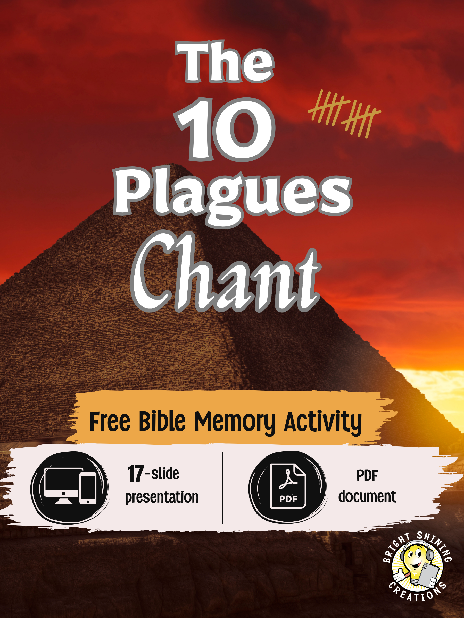 The 10 Plagues Chant Free Bible Memory Activity